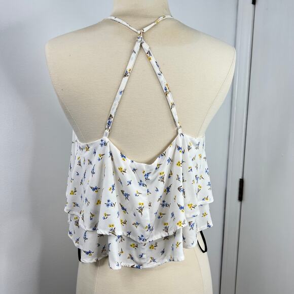 Forever 21 NWT Layer Floral Cami Top Cottagecore Razor Back Fairycore Size M - Picture 9 of 16